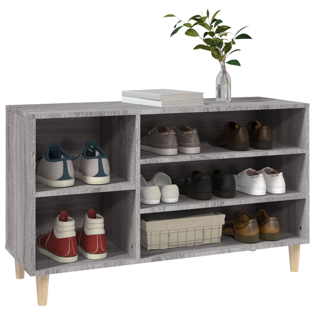 Scarpiera Grigio Sonoma 102x36x60 cm in Legno Multistrato cod mxl 37752