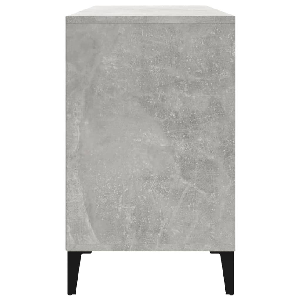 Scarpiera Grigio Cemento 102x36x60 cm in Legno Multistrato cod mxl 38718