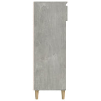 Scarpiera Grigio Cemento 40x36x105 cm in Legno Multistrato cod mxl 34342