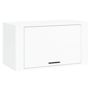 Scarpiera a Parete Bianco Lucido 70x35x38 cm Legno Multistrato 821014