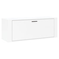 Scarpiera Bianco Lucido 100x35x38 cm in Legno Multistrato cod mxl 46415