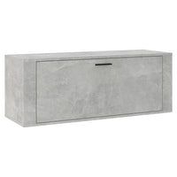 Scarpiera a Muro Grigio Cemento100x35x38cm in Legno Multistrato cod mxl 49124