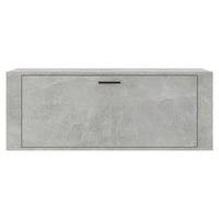 Scarpiera a Muro Grigio Cemento100x35x38cm in Legno Multistrato cod mxl 49124