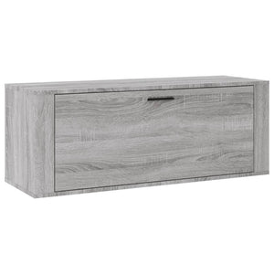 Scarpiera a Muro Grigio Sonoma 100x35x38cm in Legno Multistrato cod mxl 52263