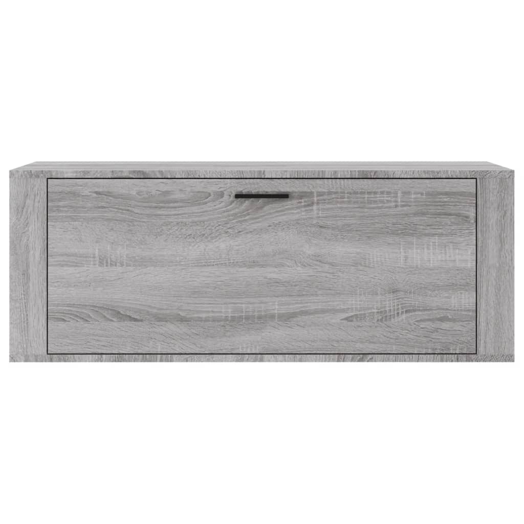 Scarpiera a Muro Grigio Sonoma 100x35x38cm in Legno Multistrato cod mxl 52263