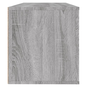 Scarpiera a Muro Grigio Sonoma 100x35x38cm in Legno Multistrato cod mxl 52263