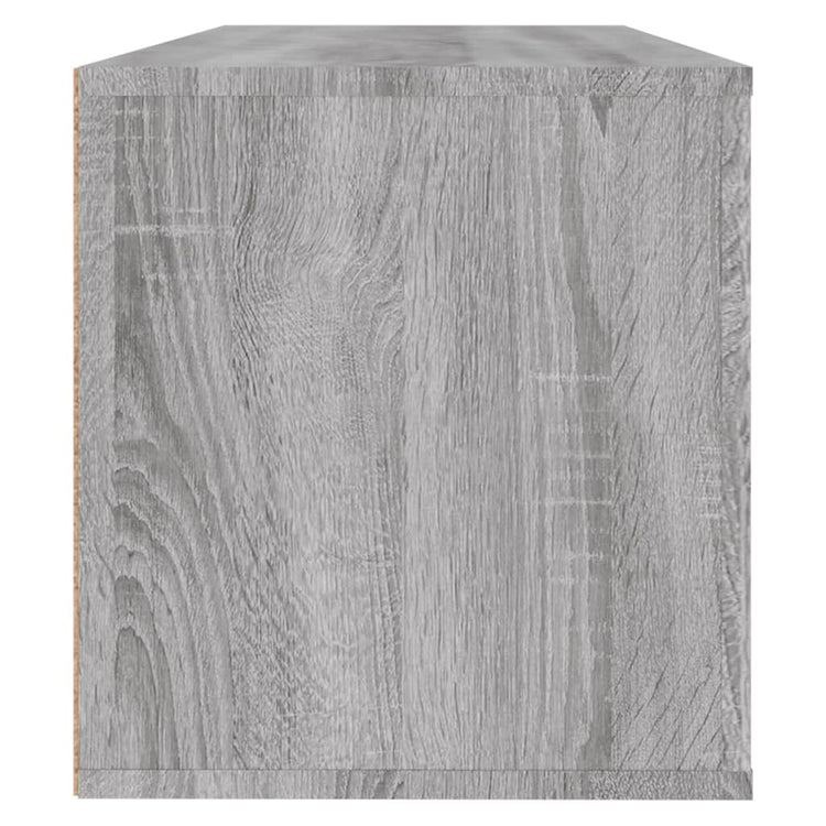 Scarpiera a Muro Grigio Sonoma 100x35x38cm in Legno Multistrato cod mxl 52263