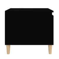 Tavolino da Salotto Nero 100x50x45 cm in Legno Multistrato 821125