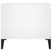 Tavolino da Salotto Bianco 100x50x45 cm in Legno Multistrato cod mxl 26109