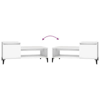 Tavolino da Salotto Bianco 100x50x45 cm in Legno Multistrato cod mxl 26109