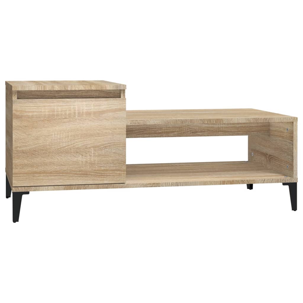 Tavolino da Salotto Rovere Sonoma 100x50x45cm Legno Multistrato