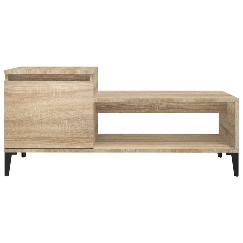 Tavolino da Salotto Rovere Sonoma 100x50x45cm Legno Multistrato