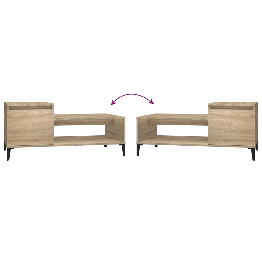 Tavolino da Salotto Rovere Sonoma 100x50x45cm Legno Multistrato 821135