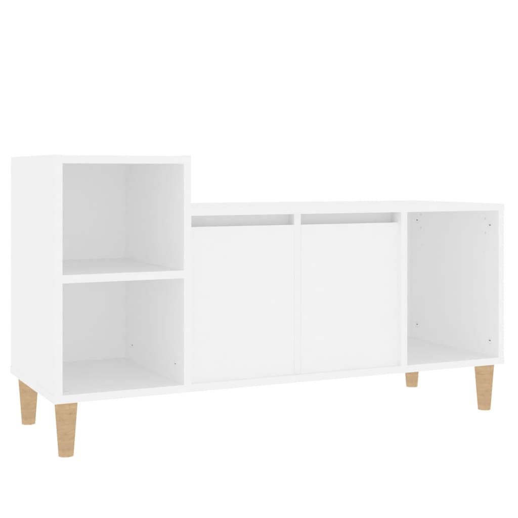 Mobile Porta TV Bianco 100x35x55 cm in Legno Multistrato cod mxl 26299