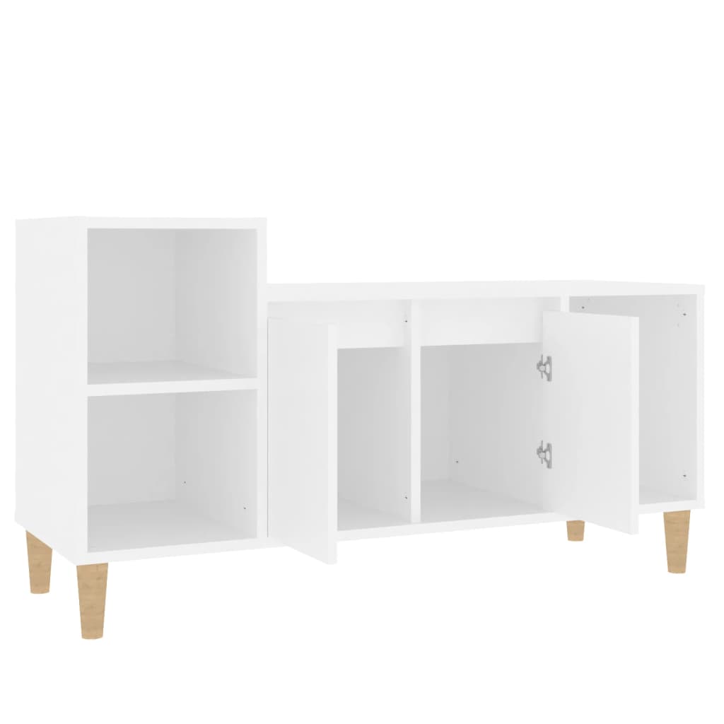 Mobile Porta TV Bianco 100x35x55 cm in Legno Multistrato cod mxl 26299