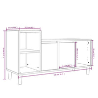 Mobile Porta TV Nero 100x35x55 cm in Legno Multistrato cod mxl 27507