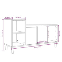 Mobile per TV Rovere Sonoma 100x35x55 cm Legno Multistrato