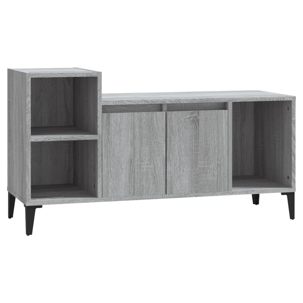 Mobile TV Grigio Sonoma 100x35x55 cm in Legno Multistrato