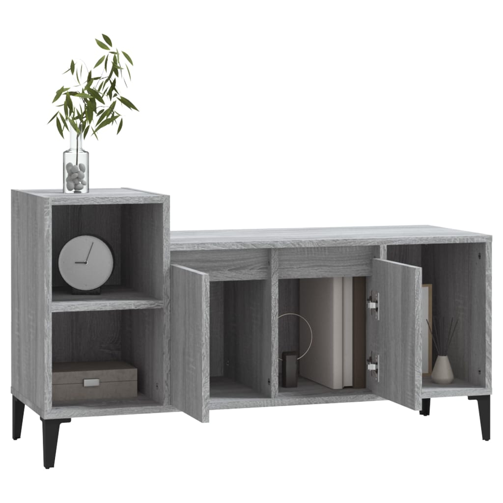 Mobile TV Grigio Sonoma 100x35x55 cm in Legno Multistrato