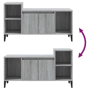 Mobile TV Grigio Sonoma 100x35x55 cm in Legno Multistrato