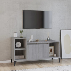 Mobile TV Grigio Sonoma 100x35x55 cm in Legno Multistrato