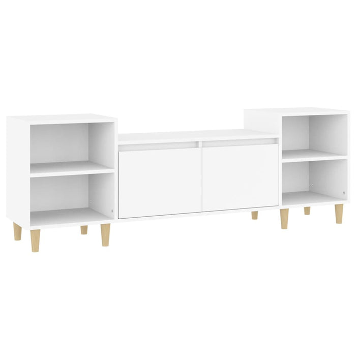 Mobile Porta TV Bianco 160x35x55 cm in Legno Multistrato