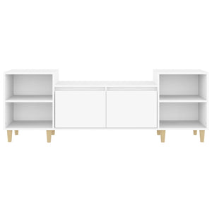 Mobile Porta TV Bianco 160x35x55 cm in Legno Multistrato