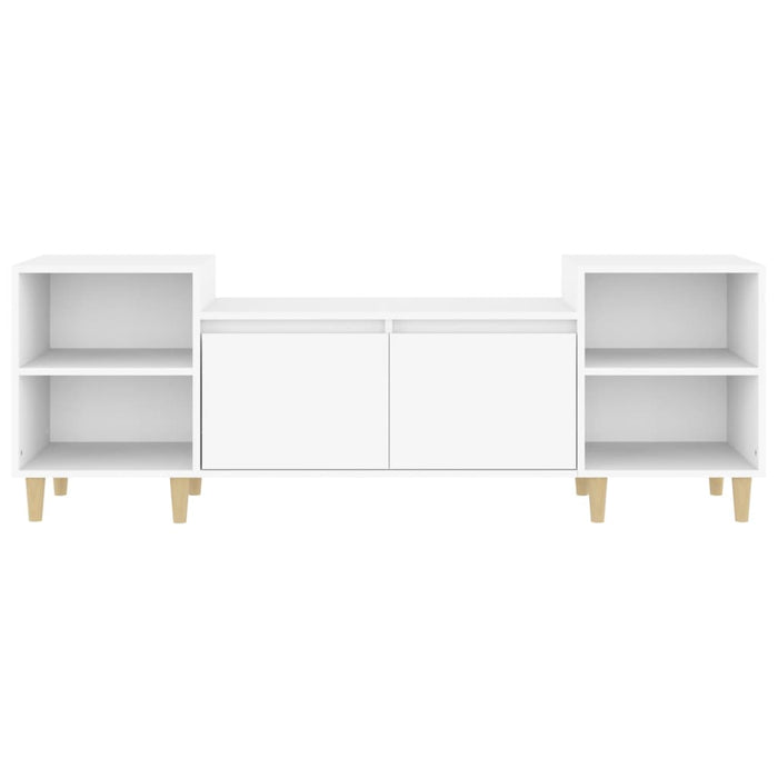 Mobile Porta TV Bianco 160x35x55 cm in Legno Multistrato