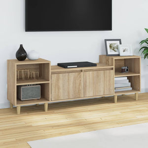 Mobile Porta TV Rovere Sonoma 160x35x55 cm Legno Multistrato cod mxl 20194