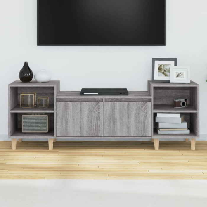 Mobile TV Grigio Sonoma 160x35x55 cm in Legno Multistrato 821194