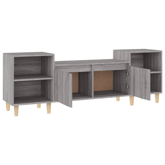 Mobile TV Grigio Sonoma 160x35x55 cm in Legno Multistrato 821194