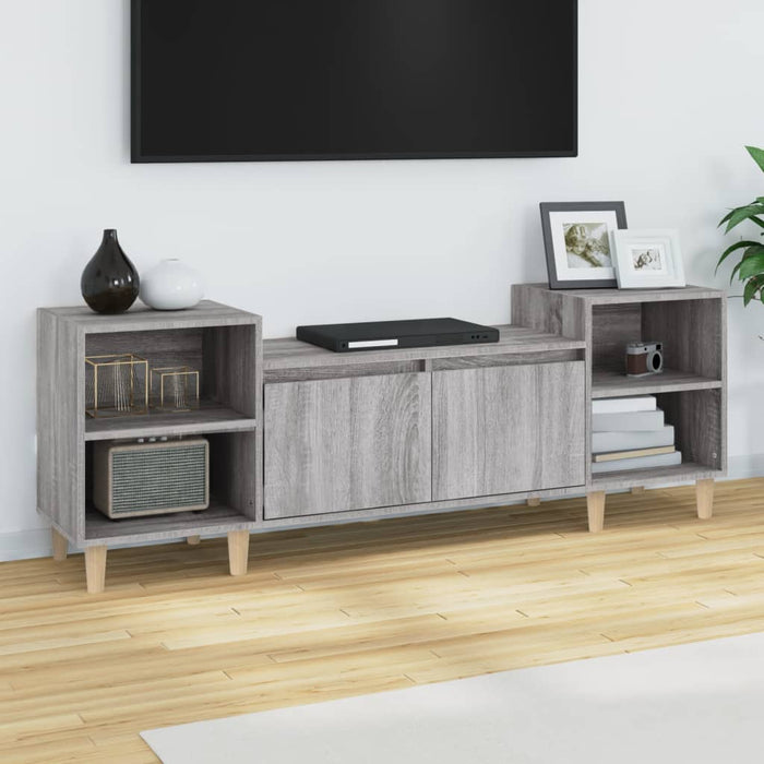 Mobile TV Grigio Sonoma 160x35x55 cm in Legno Multistratocod mxl 127187