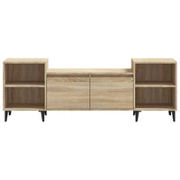 Mobile Porta TV Rovere Sonoma 160x35x55 cm Legno Multistrato cod 11051