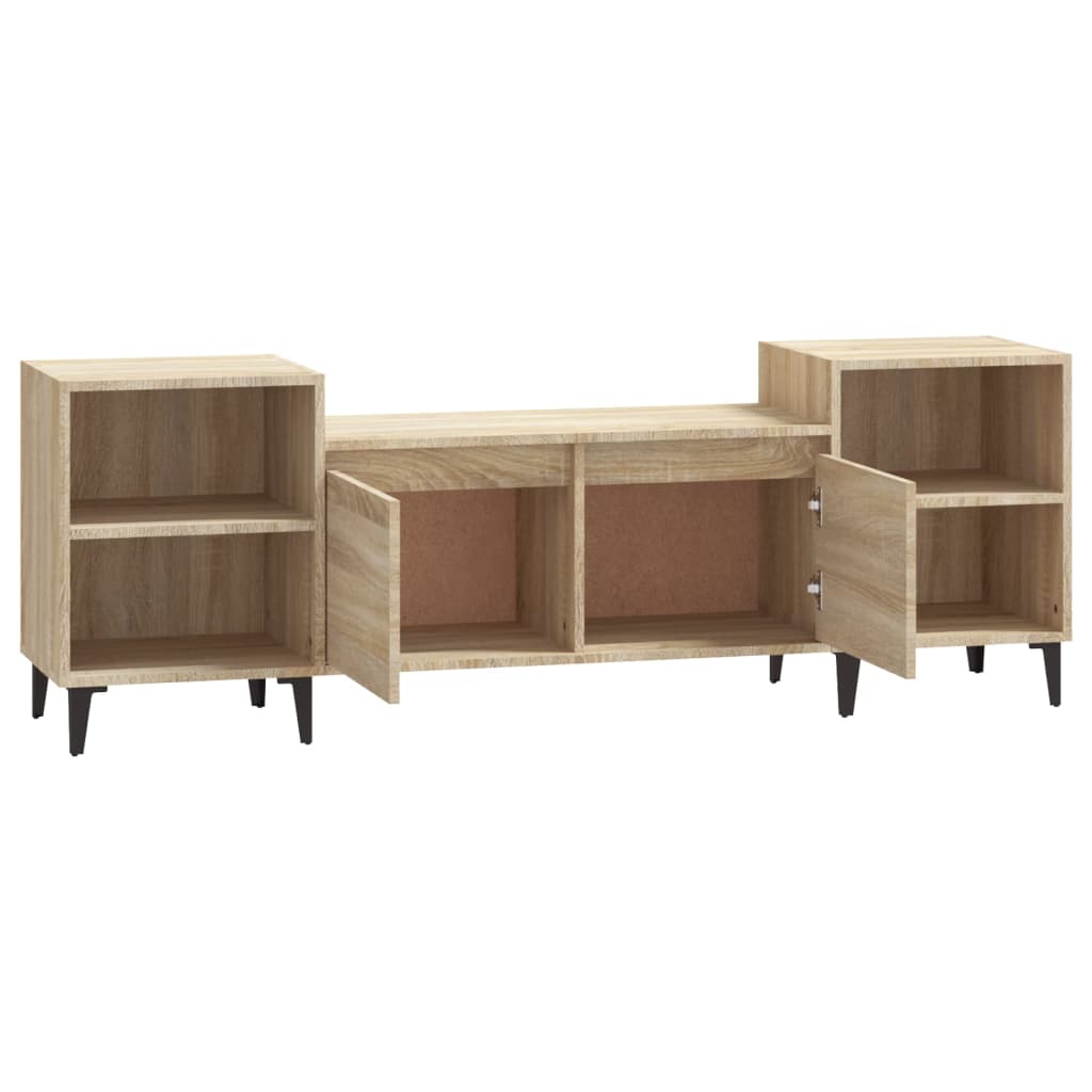 Mobile Porta TV Rovere Sonoma 160x35x55 cm Legno Multistrato cod 11051