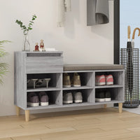 Scarpiera Grigio Sonoma 102x36x60 cm in Legno Multistrato cod mxl 34504