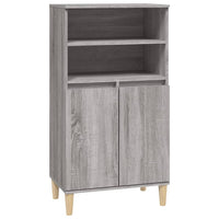 Credenza Grigio Sonoma 60x36x110 cm in Legno Multistrato 821226