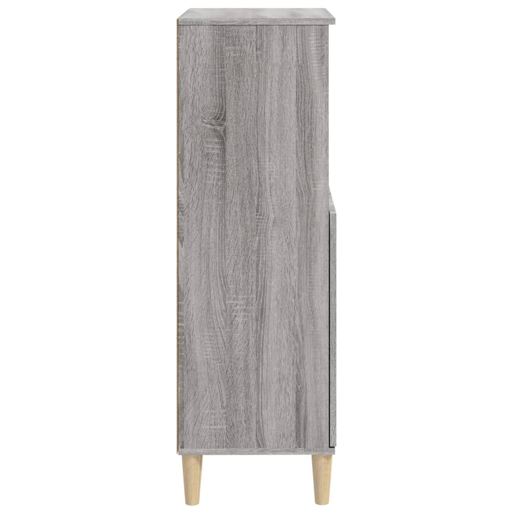 Credenza Grigio Sonoma 60x36x110 cm in Legno Multistrato