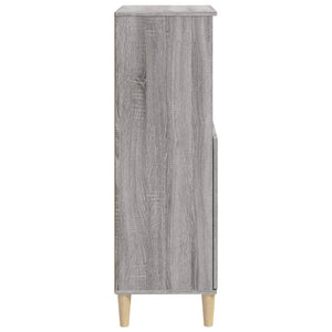 Credenza Grigio Sonoma 60x36x110 cm in Legno Multistrato