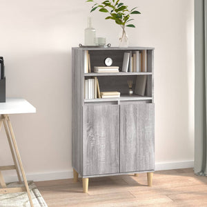 Credenza Grigio Sonoma 60x36x110 cm in Legno Multistrato