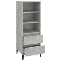 Credenza Grigio Cemento 40x36x110 cm in Legno Multistrato cod mxl 6607