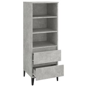 Credenza Grigio Cemento 40x36x110 cm in Legno Multistrato 821248