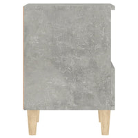 Comodino Grigio Cemento 40x35x50 cm 821802