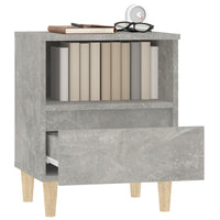 Comodini 2 pz Grigio Cemento 40x35x50 cm cod mxl 30164