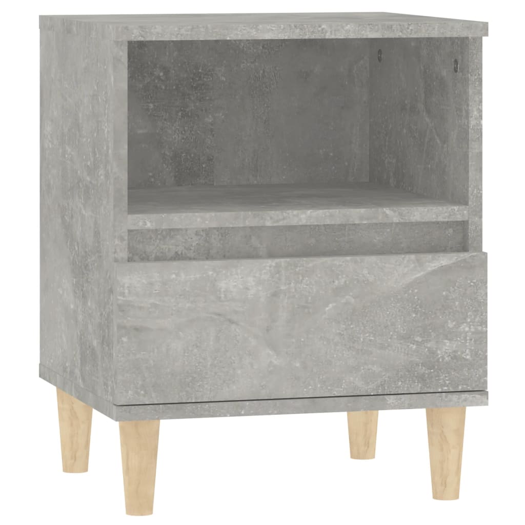 Comodini 2 pz Grigio Cemento 40x35x50 cm cod mxl 30164