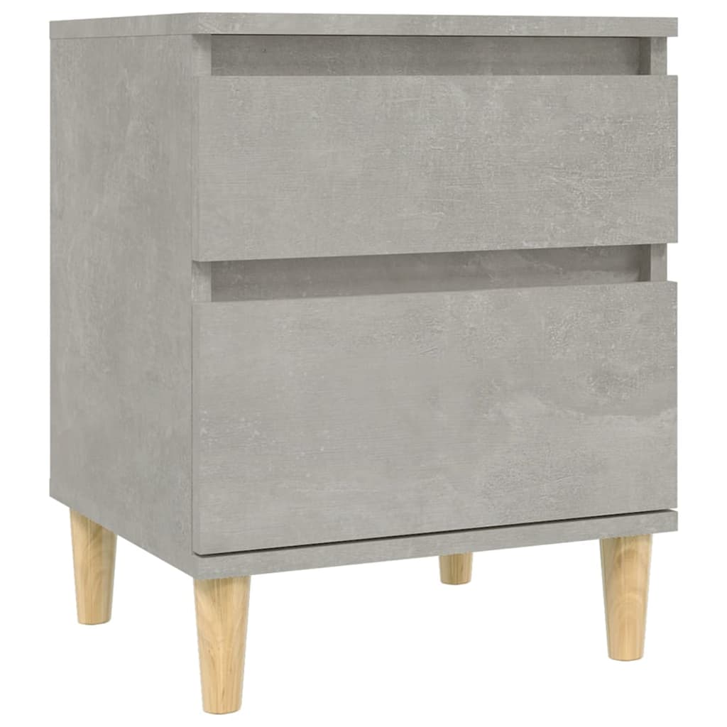 Comodini 2 pz Grigio Cemento 40x35x50 cm 821835