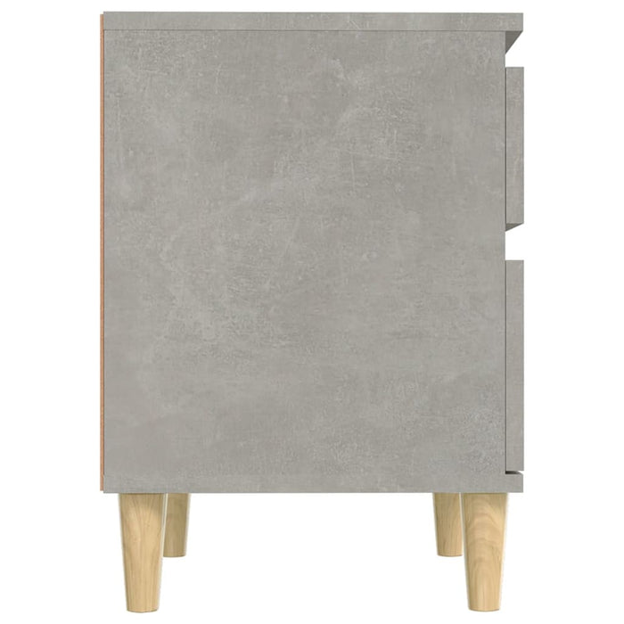 Comodini 2 pz Grigio Cemento 40x35x50 cm 821835