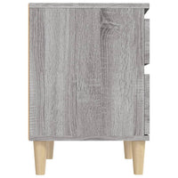 Comodino 2 pz Grigio Sonoma 40x35x50 cm 821839