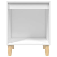 Comodino Bianco 40x35x50 cm in Legno Multistrato cod mxl 30573