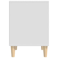 Comodino Bianco 40x35x50 cm in Legno Multistrato cod mxl 30573