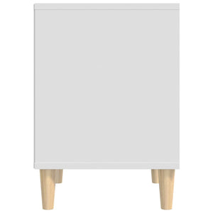 Comodino Bianco 40x35x50 cm in Legno Multistrato cod mxl 30573